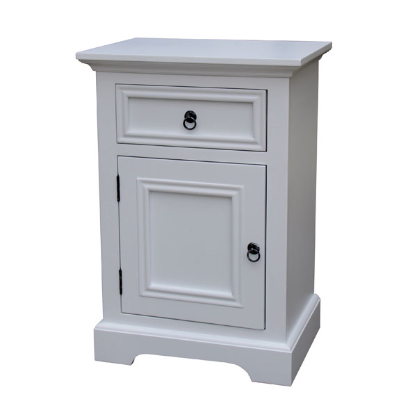 white bedside